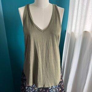 Tresics Sage Green Sexy Back Women's Tank Top